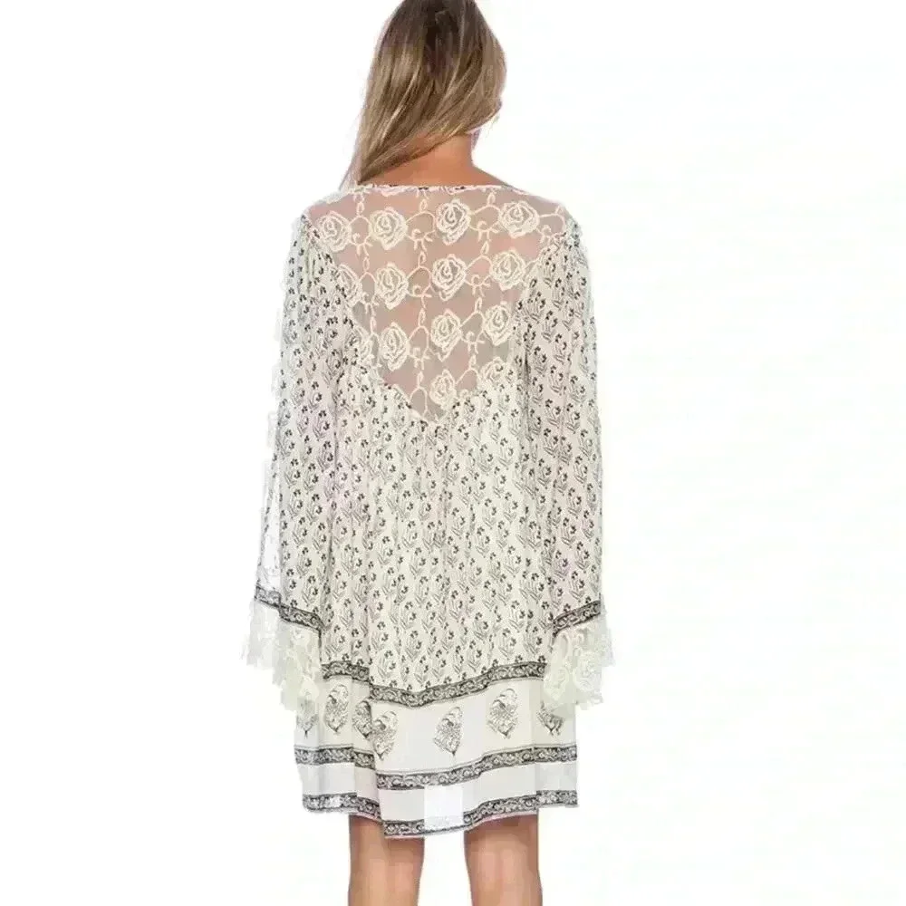 Free People Nomad Child Dress Ivory‎ Size Small